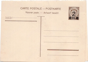 (0125) LUXEMBURG Postkarte mit Antwortteil **