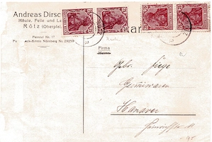 (0020) Karte mit 4x DR 148