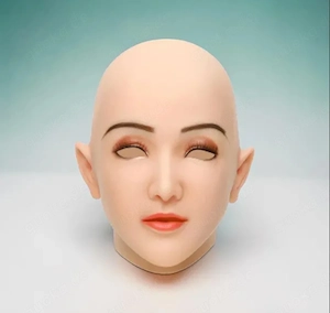 Silikon Maske Geschminkt Trans Crossdresser Femboy Cosplay