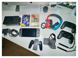 Nintendo switch V2 spielkonsole mit Zubehör set