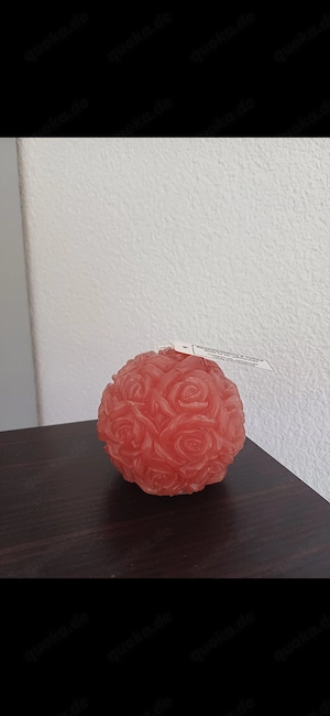Runde Rosenkerze, Kugelkerze, Verschiedene Farben erhältlich 