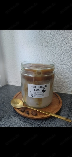 Iced Coffee Latte Kerze, Eis Kaffee Kerze