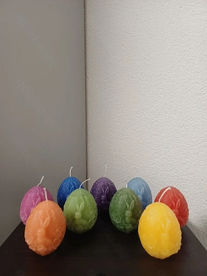 Kleine Osterei Kerzen, Motivkerzen, Oster Kerzen