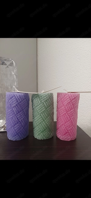 Strickstumpenkerzen, verschiedene Farben verfügbar