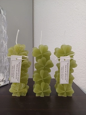 Kleeblatt Kerze Stehend