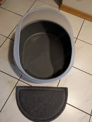 Katzentoilette groß mit hohem Rand 
