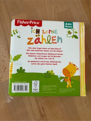 Neuwertiges Kinder lern Buch  Ich lerne zählen  von Fisher Price, ab 24 Monaten   Bild 3