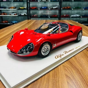 18 Maßstab Alfa Romeo Tipo 33 IN Rot Auf Leder Basis Limitiert Auf 33 Teile Bild 3