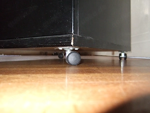 Rollcontainer für Hängehefter, H 60 cm, T 57-59 cm, B 42,5 cm, schwarz, abschließbar Bild 9