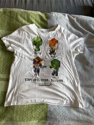Kinder T-Shirt von Minecraft, Größe 134 140