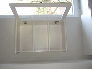 Schmuck-Hängeschrank Malling von Jysk, Glastür, 2 Böden   3Fächer, H 60 cm, T 19 cm, 40 cm, weiß Bild 6