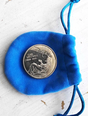 BRD 10 Euro Münze 2008 D Carl Spitzweg Silber