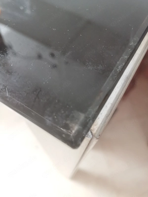 Esstisch, Glasplatte schwarz 