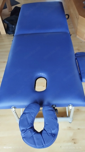 Massageliege klappbar blau
