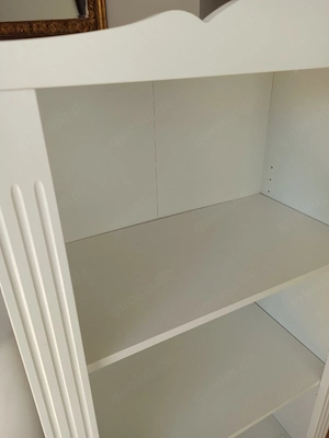 Regal, weiß, echt Holzfront