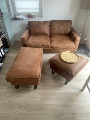 2 Sitzer Couch & 2 Hocker