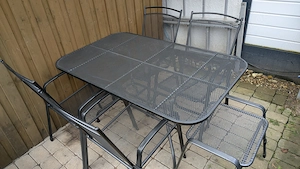 Gartenmöbel Steckmetall eisengrau