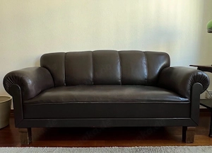 Zwei Vintage Clubsessel, dazu passende Couch + Chippendale Tisch