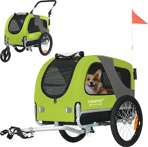 Hundefahrradanhänger "Doggyhut Premium 2 in 1"