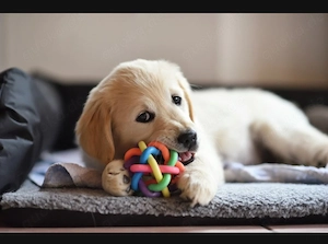 Premium Golden Retriever Welpe (Rüde)   Ahnentafel, top Gesundheit, sofort bereit