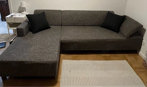 Ecksofa grau L- Form