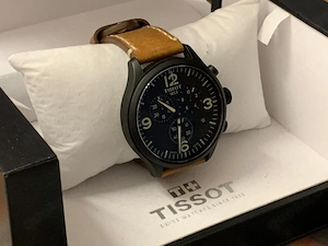 Tissot Herren Uhr Chronograph Leder - NEUWERTIG