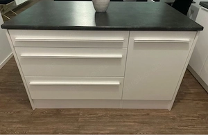 Kücheninsel weiss Hochglanz