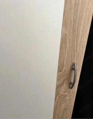 Gardarobenschrank Eiche, weiß