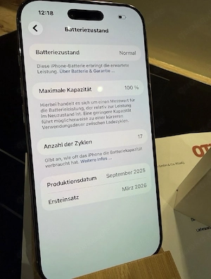 iPhone 17 Air 512GB Wolkenweiss mit Originalverpackung Bild 4