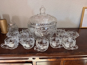 WMF Bowle Service mit 12 Gläsern unbenutzt