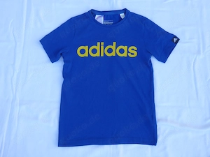 Kurzarm T-Shirt Adidas Gr. 140 blau Kids unisex