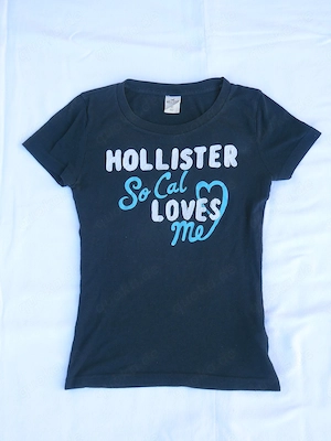 Kurzarm T-Shirt Hollister Gr. XS Girls dunkelblau