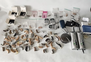 Riesiges Konvolut Hörgeräte (70+ Stück) & Zubehör | Siemens, Widex, ReSound, Phonak