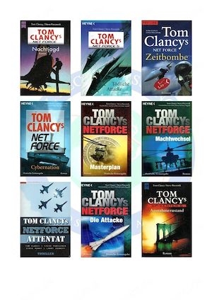Sammlung Tom Clancy s Intermafia Net Force 12 Bände (u.a. Attentat) Bild 8