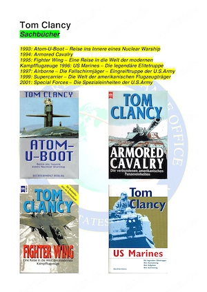 Tom Clancy s Sachbücher 7 Bände (u.a. US Marines; Special Forces)
