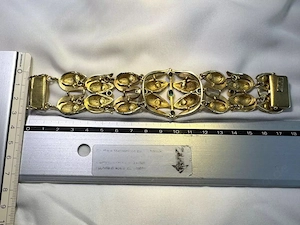 750 GG Schmuckgarnitur 18 ct Brillanten + Buntsteinen 131 Gramm