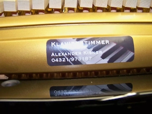 Klavier Schimmel special 118 mit Klavierbank und Moderator