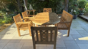 Garpa Sitzgarnitur für 7 Personen incl.Tisch und Kissentruhe