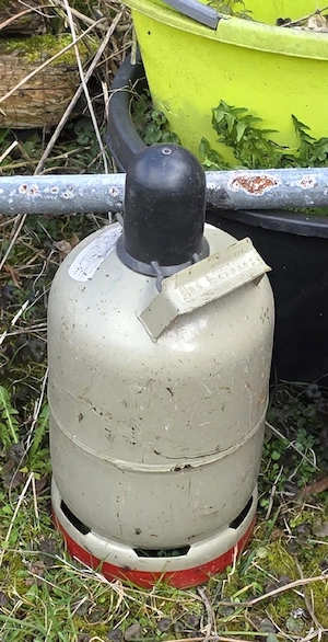 Gasflasche grau 5kg leer