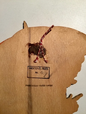 MERTENS-Märchenholzbild, Kinderwandfigur, ca.1940 Bild 3