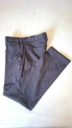 Anzug anthrazit schwarz   Größe 46   Slim Fit   elegant für Hochzeit, Feier & Business Bild 3