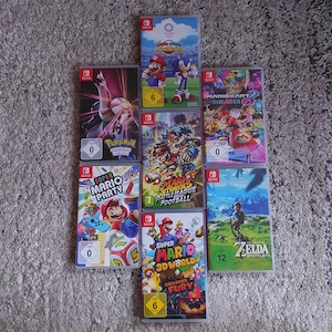 7x neue Nintendo switch 1 spiele mit Originalverpackung