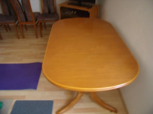 Elegante Esszimmergruppe in Kirsche-Furnier