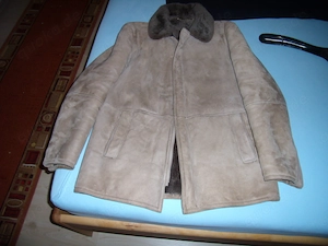 Neue Fell-Lederjacke (Imitat) Bild 3