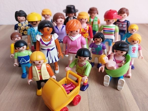 Playmobil Figuren Sammlung - Familie - Kinder - Baby - Zubehör Puppenhaus - Menschen - Männchen