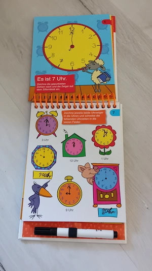 Bücher Grundschule und Wir lernen die Uhr Lük Bild 3