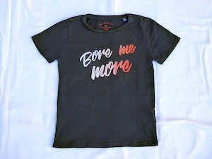 Kurzarm T-Shirt Tom Tailor Gr. 122 schwarz Girls