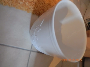 Porzellan -Blumentöpfe, weiß, 10 Stück, Durchmesser 20-30 cm