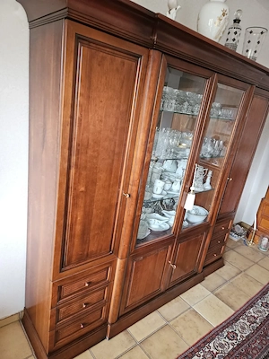 Wie neu! Vitrinenschrank Kirschbaum FORM+STIL Vitrine Kirsche mit Beleuchtung TOP!