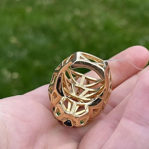 Cartier Panther Tsavorit grüner Granat 18kt Gold Ring SELTEN SCHWER 36,48 Gramm Bild 6